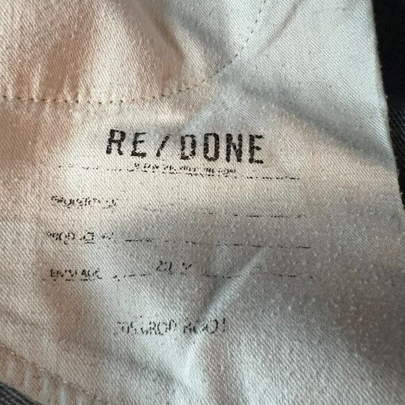 Redone Jeans Womens 30 Blue Medium Was Ultra High Rise Slim Skinny Fit Stretch - Picture 12 of 14